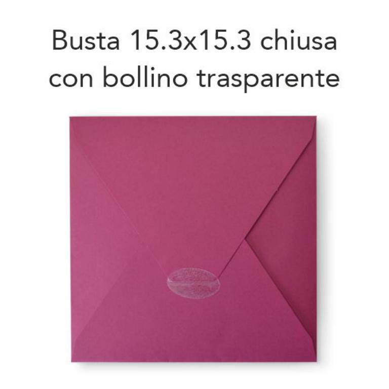 Busta quadrata cm 15,3x15,3 in cartoncino Curious Sabbia