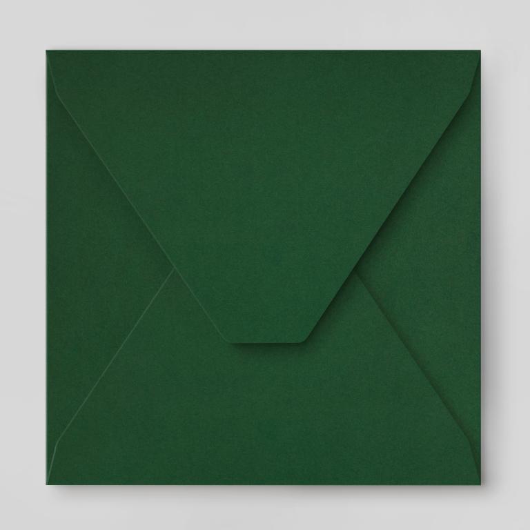 Busta quadrata cm 15,3x15,3 in cartoncino Verde
