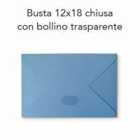 Busta partecipazione rettangolare Acquerello bianca e avorio 12 x 18 cm